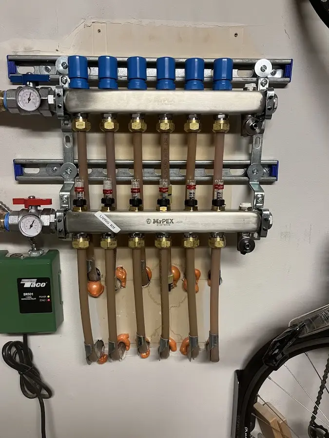 Plumber performing Gas Leak Detection at a residential property in Medford